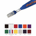 5/8" Cotton Lanyard w/ Bulldog Clip